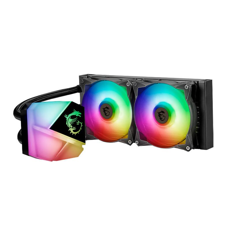 Water Cooler MSI MAG Coreliquid C240, RGB, 240mm, Preto, 306-7ZW2R11-813