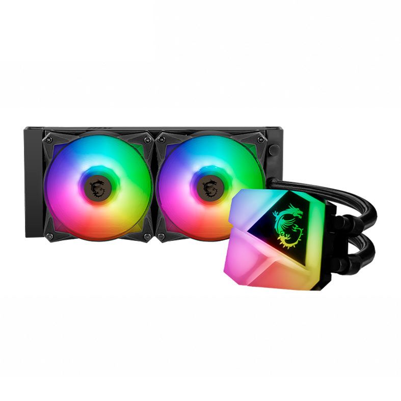 Water Cooler MSI MAG Coreliquid C240, RGB, 240mm, Preto, 306-7ZW2R11-813