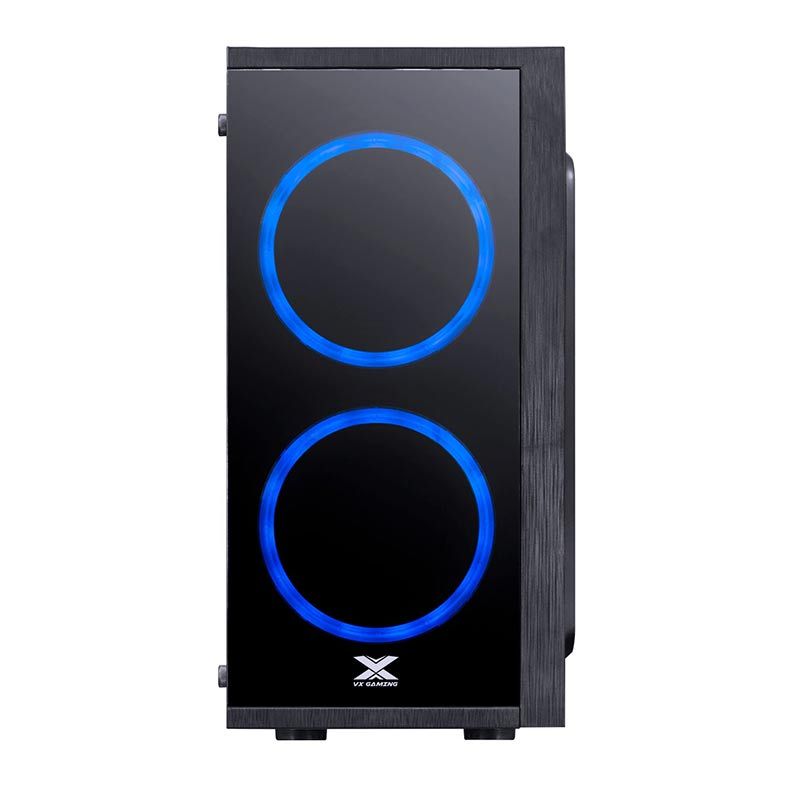 Gabinete Vinik VX Gaming Aries Preto LED Azul Lateral Acrilico, 30711