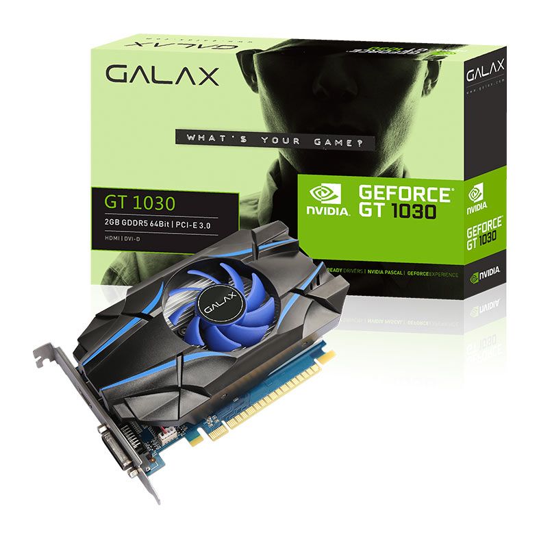 Placa de Video Galax GeForce GT 1030 2GB GDDR5 64-bit, 30NPH4HVQ4ST