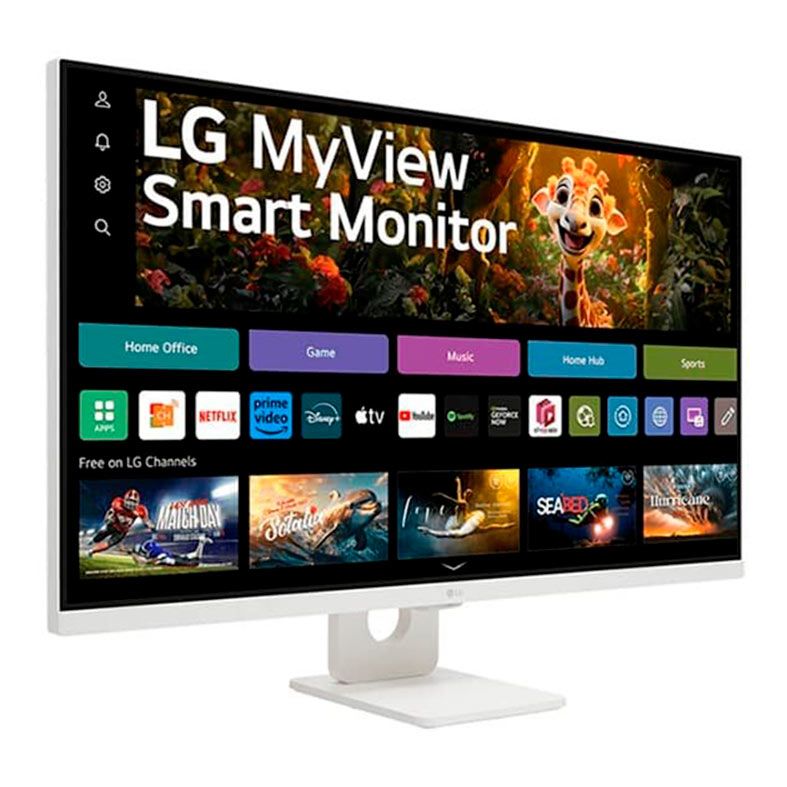 LG スマートモニター 32SR73U-W 本体 Monitor LG MyView Smart, 32 Pol, VA, UHD, 5ms, 60Hz, ThinQ Home