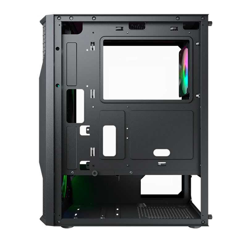 Gabinete Gamer Cougar MX110, RGB, Mid Tower, Lateral de Vidro, Com 4 Fans, Preto, 382BD20.0001