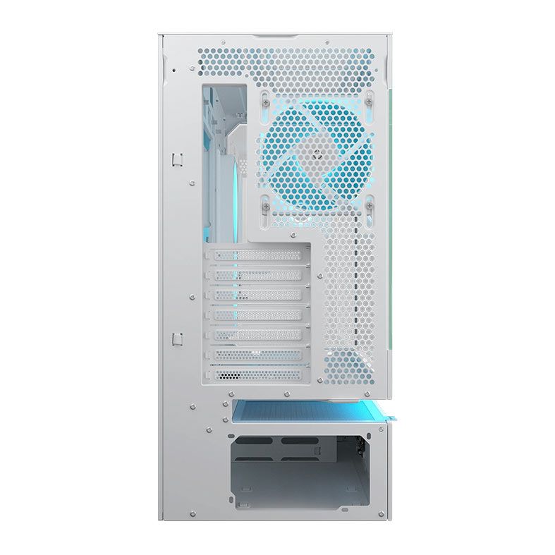 Gabinete Gamer Cougar CFV235 Vision, RGB, Mid Tower, Lateral de Vidro, Com 2 Fans, Branco, 382DA40.0004