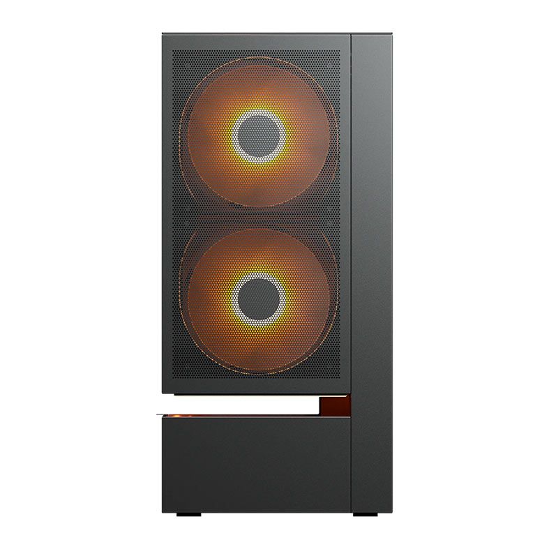 Gabinete Gamer Cougar CFV235 Mesh, RGB, Mid Tower, Lateral de Vidro, Com 3 Fans, Preto, 382DA40.0005