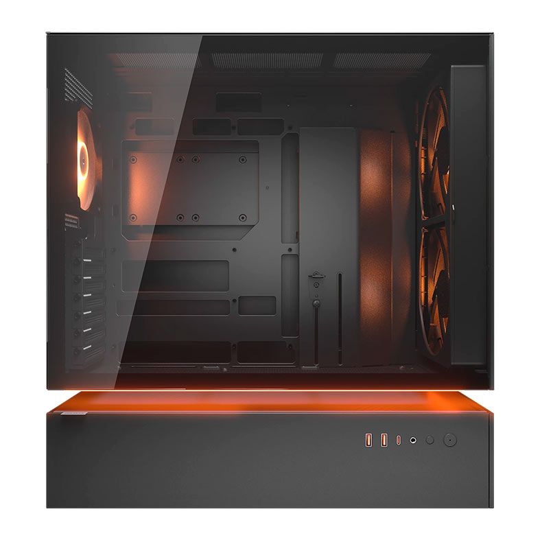 Gabinete Gamer Cougar CFV235 Mesh, RGB, Mid Tower, Lateral de Vidro, Com 3 Fans, Preto, 382DA40.0005