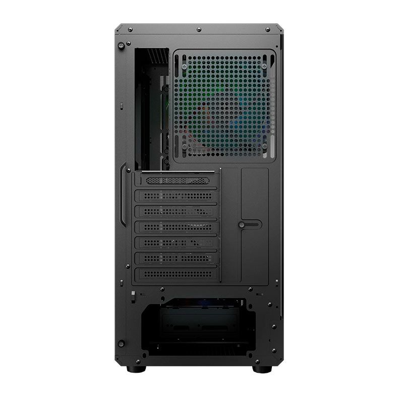 Gabinete Gamer Cougar Airface Pure, RGB, Mid-Tower, Lateral de Vidro, Com 4 Fans, Preto, 382GA50.0001