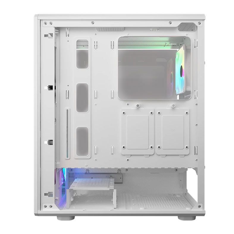 Gabinete Gamer Cougar Airface Pure, RGB, Mid-Tower, Lateral de Vidro, Com 3 Fans, Branco, 382GA50.0002