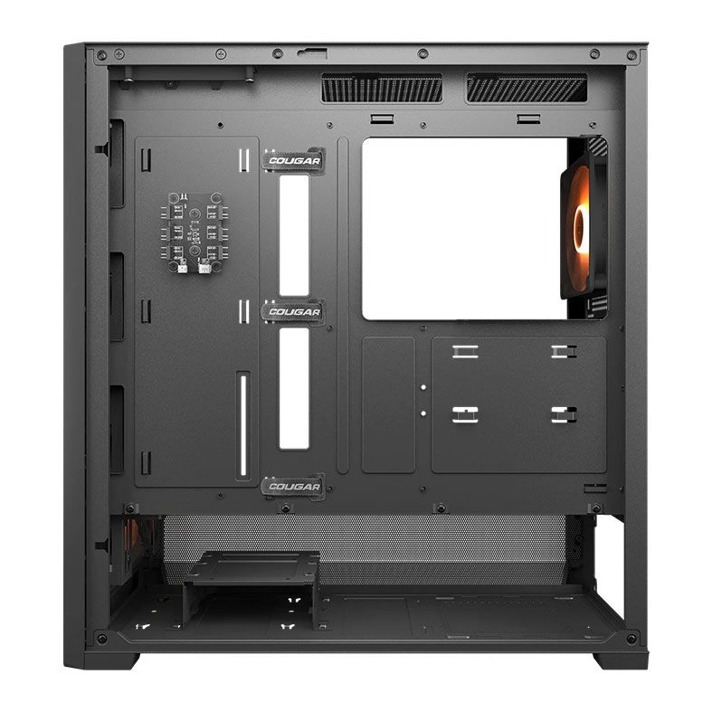 Gabinete Gamer Cougar MX230, ARGB, Mid Tower, Lateral de Vidro, com 4 Fans, Preto, 382PC80.0001
