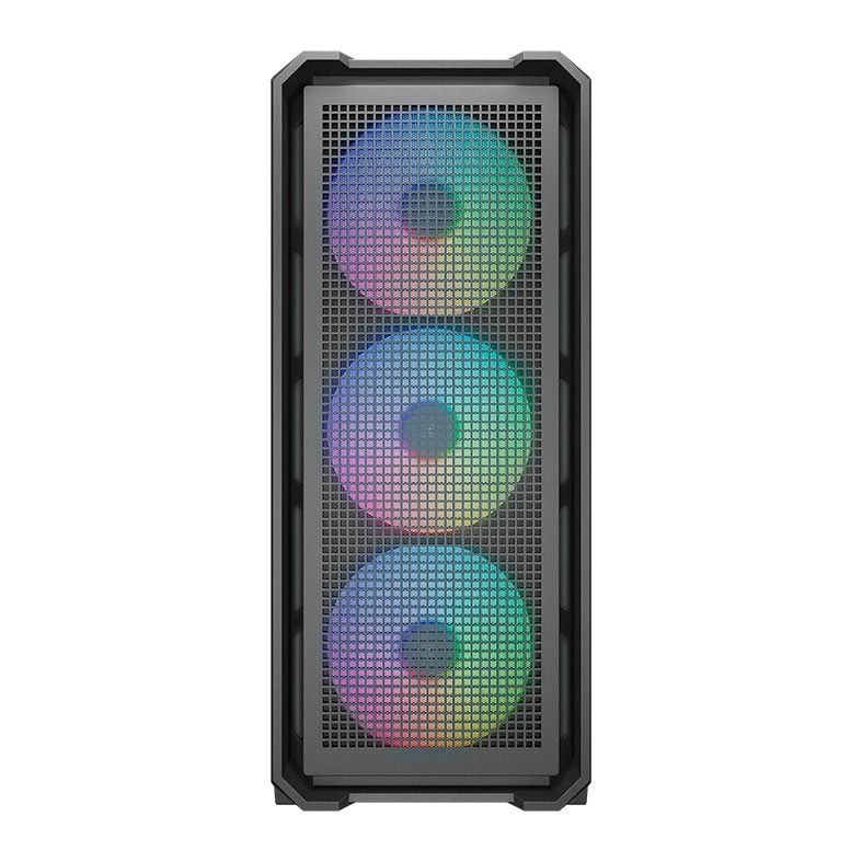 Gabinete Cougar MX600 Air, ARGB, Mid-Tower, Lateral Vidro, Com 4 Fans, Preto, 382SC90.0001