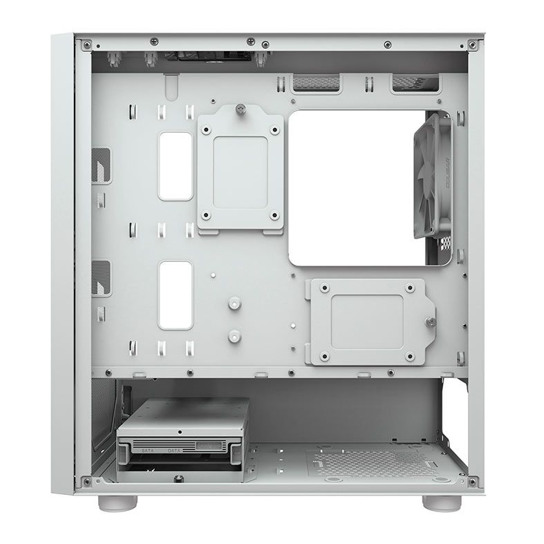 Gabinete Gamer Cougar Uniface Mini, Mini-Tower, Lateral de Vidro, Branco, 3855C90.0002