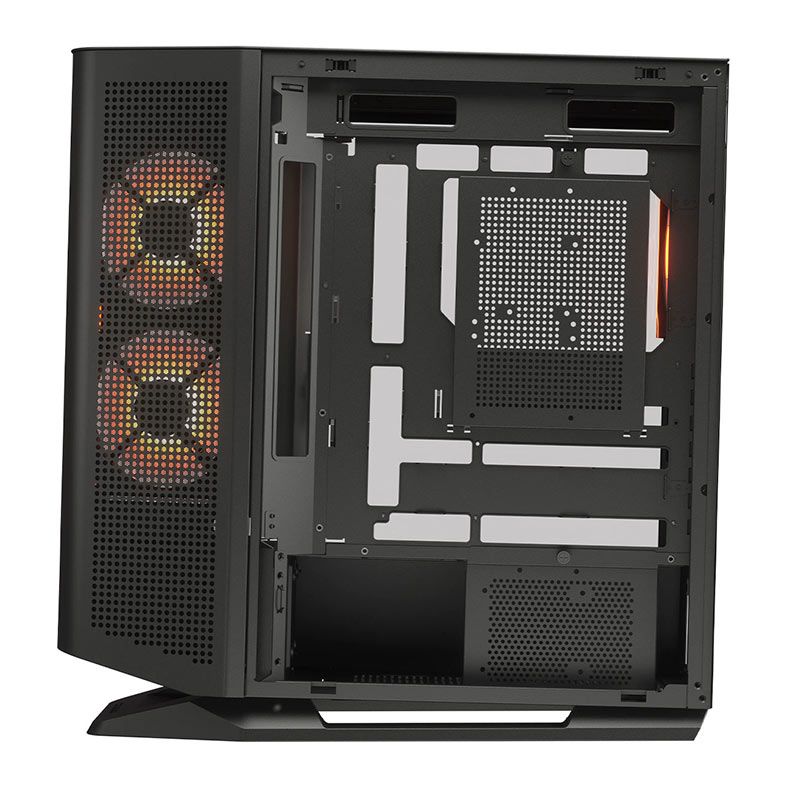 Gabinete Gamer Cougar FV270 RGB, Mid-Tower, Lateral de Vidro, Com 4 Fans, Preto, 3858M60.0005