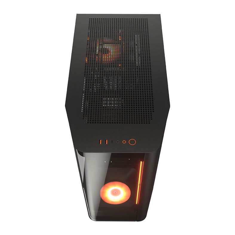 Gabinete Gamer Cougar FV270 RGB, Mid-Tower, Lateral de Vidro, Com 4 Fans, Preto, 3858M60.0005