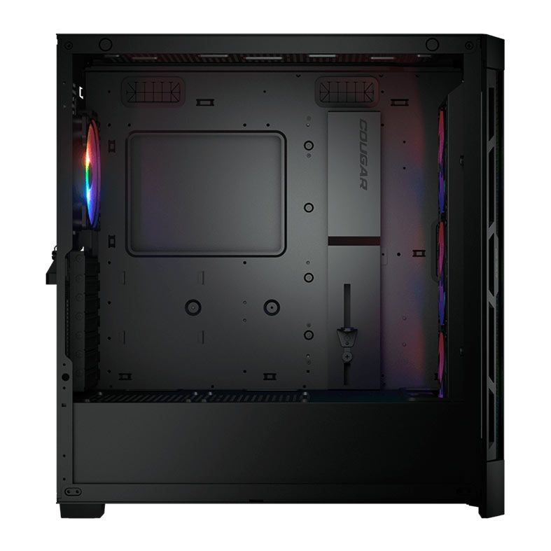 Gabinete Gamer Cougar DuoFace Pro RGB, Mid-Tower, Lateral de Vidro, Com 4 Fans, Preto, 385AD10.0001