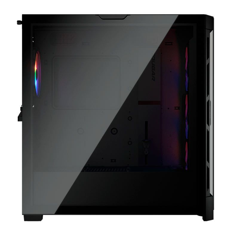 Gabinete Gamer Cougar DuoFace Pro RGB, Mid-Tower, Lateral de Vidro, Com 4 Fans, Preto, 385AD10.0001
