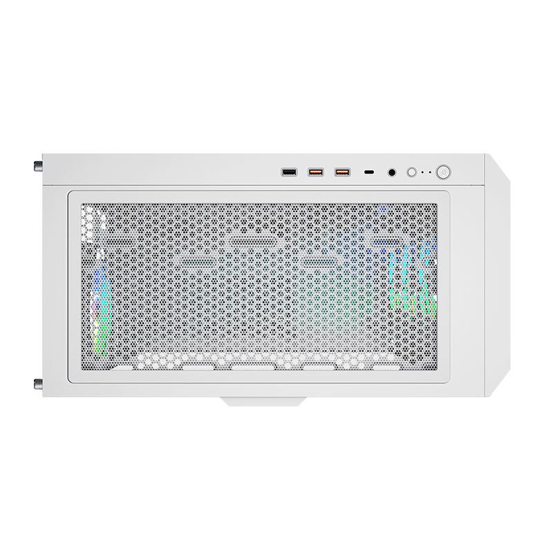 Gabinete Gamer Cougar DuoFace Pro RGB, Mid-Tower, Lateral de Vidro, Com 4 Fans, Branco, 385AD10.0002