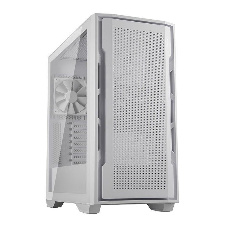 Gabinete Gamer Cougar Uniface, Mid-Tower, Lateral de Vidro, Com 2 Fans, Branco, 385C780.0006