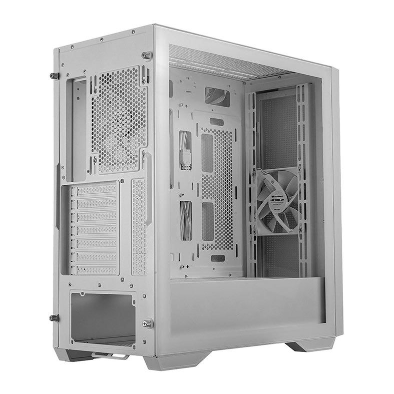 Gabinete Gamer Cougar Uniface, Mid-Tower, Lateral de Vidro, Com 2 Fans, Branco, 385C780.0006