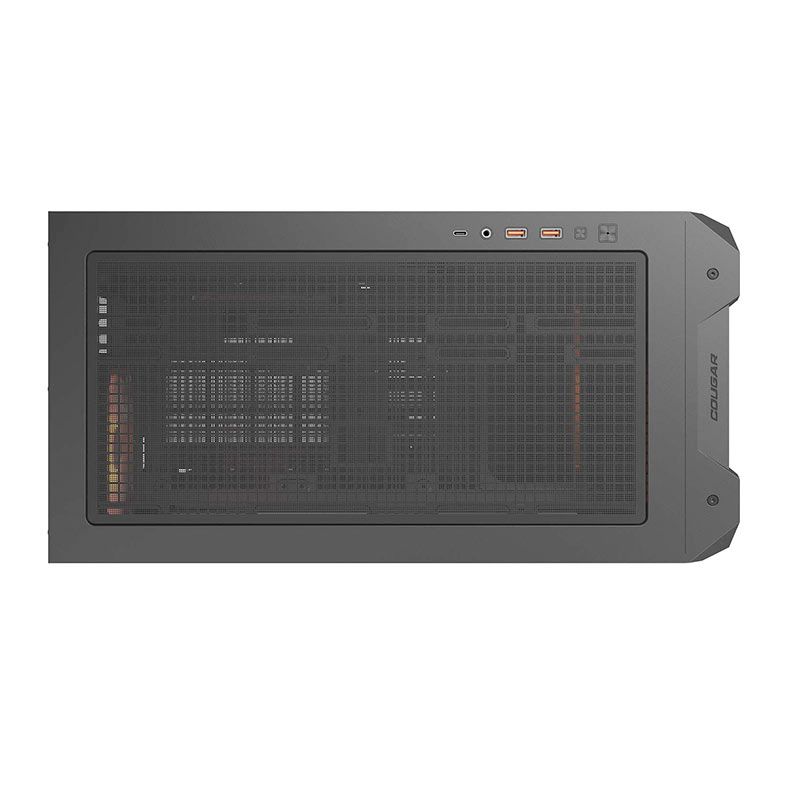 Gabinete Gamer Cougar MX600 Mini RGB, Mini-Tower, Lateral de Vidro, Com 3 Fans, Preto, 385GC90.0001