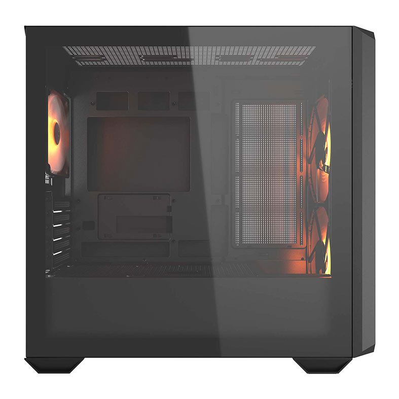 Gabinete Gamer Cougar MX600 Mini RGB, Mini-Tower, Lateral de Vidro, Com 3 Fans, Preto, 385GC90.0001