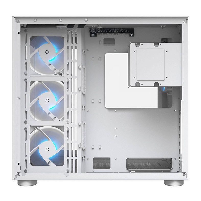 Gabinete Gamer Cougar FV150, RGB, Mid-Tower, Lateral de Vidro, Com 4 Fans, Branco, 385KA10.0002