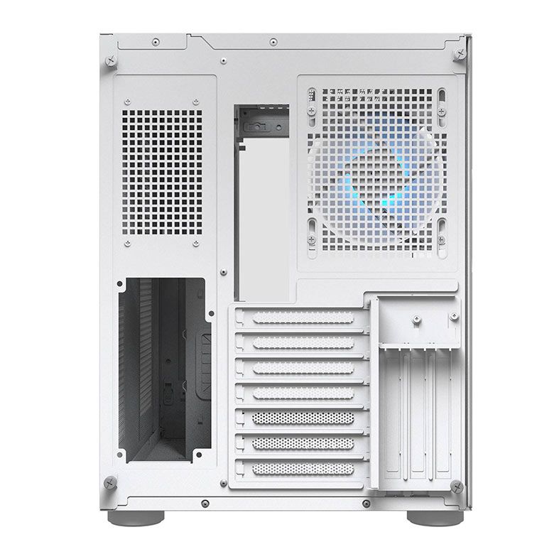 Gabinete Gamer Cougar FV150, RGB, Mid-Tower, Lateral de Vidro, Com 4 Fans, Branco, 385KA10.0002