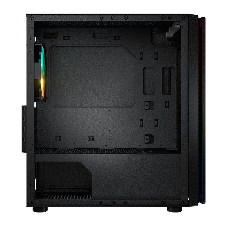Gabinete Gamer Cougar Purity RGB, Lateral de Vidro, Com 1 Fan, Preto, 385PC40.0001