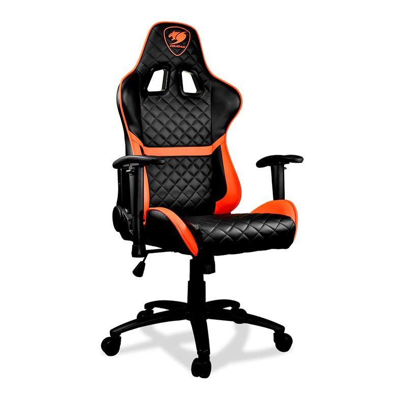 Cadeira Cougar Armor One Preta/Laranja, 3MARONXB.0001