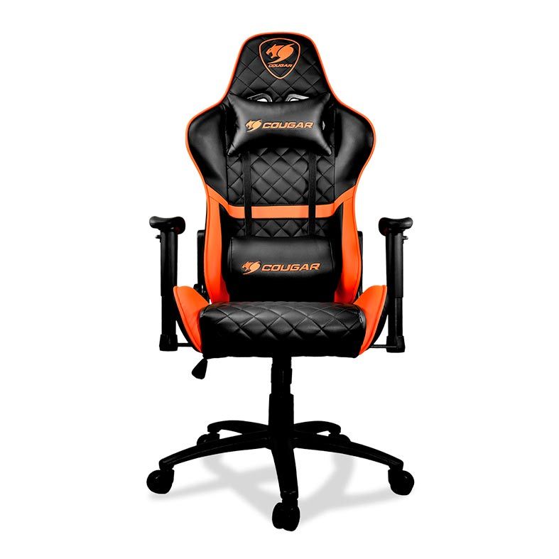 Cadeira Cougar Armor One Preta/Laranja, 3MARONXB.0001