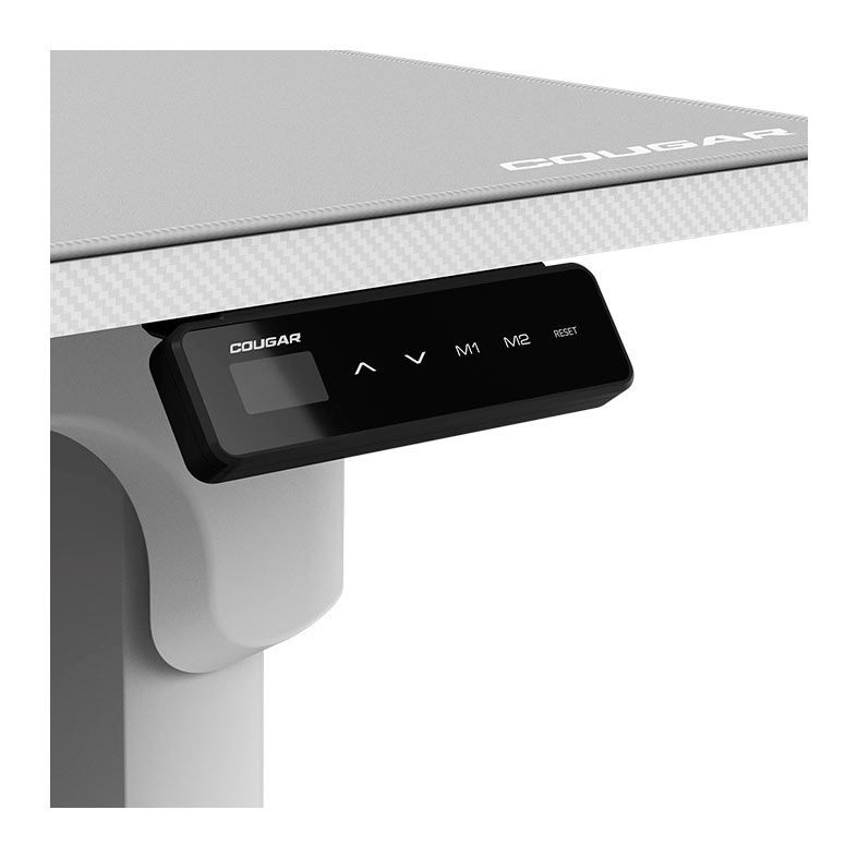 Mesa Eletrica Cougar E-Grav, 160cm, Altura Ajustavel, Branco, 3MGRV5WW.0006