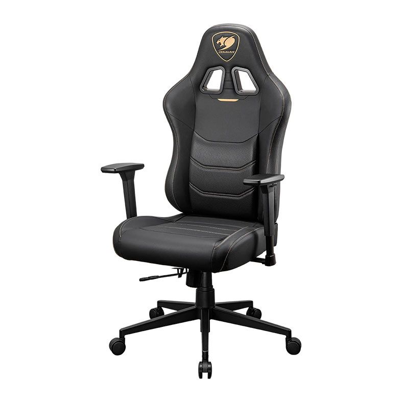 Cadeira Gamer Cougar Pryme Gold, Preto, 3MPRLGLB.0001
