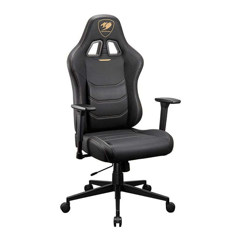 Cadeira Gamer Cougar Pryme Gold, Preto, 3MPRLGLB.0001