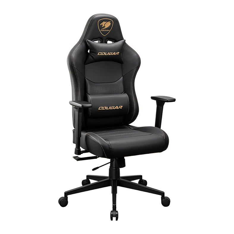 Cadeira Gamer Cougar Pryme Gold, Preto, 3MPRLGLB.0001