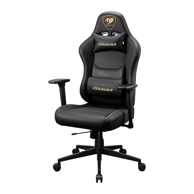 Cadeira Gamer Cougar Pryme Gold, Preto, 3MPRLGLB.0001