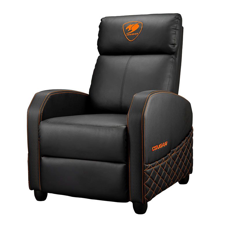 Poltrona Cougar Ranger Elite, Preto e Laranja, 3MRAEORB.0001