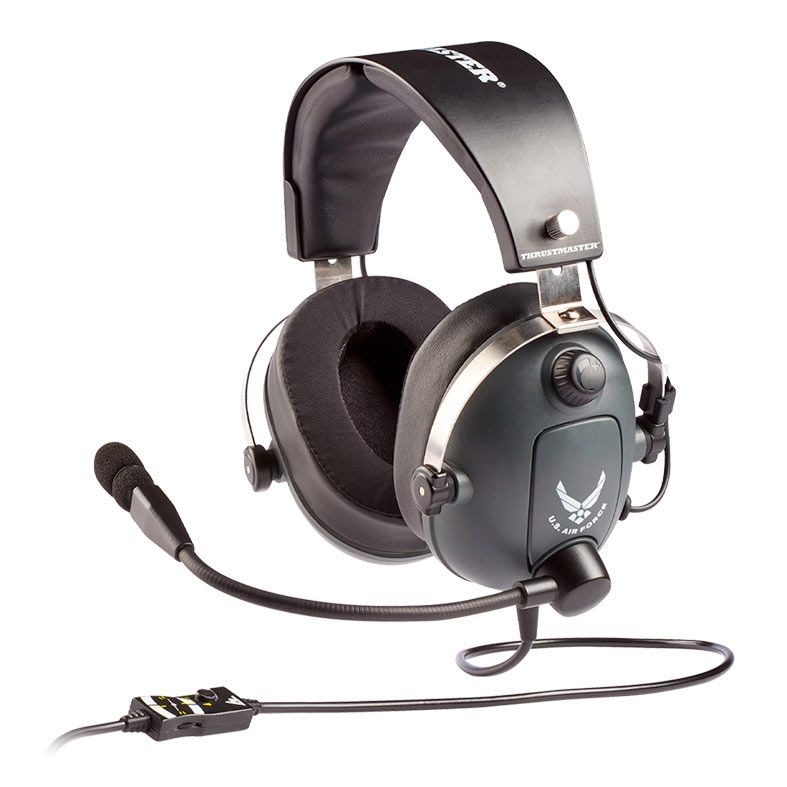 Headset Gamer Thrustmaster T.Flight U.S Air Force Edition, Drivers 50mm, Multiplataforma, Preto, 4060104