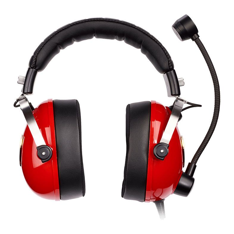 Headset Gamer Thrustmaster T.Racing Scuderia Ferrari Edition, Drivers 50mm, Multiplataforma, Preto e Vermelho, 4060197