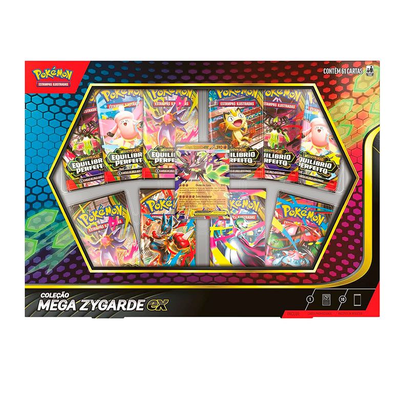 Pokémon TCG, Coleção Mega Zygarde Ex, 60 cartas + 1 carta promocional, 4444410359