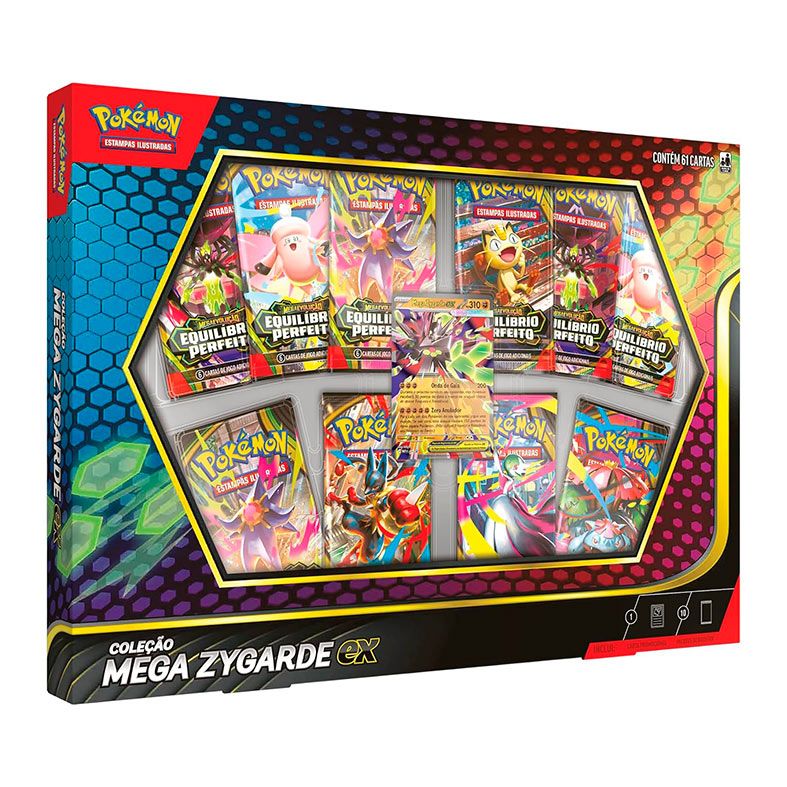 Pokémon TCG, Coleção Mega Zygarde Ex, 60 cartas + 1 carta promocional, 4444410359