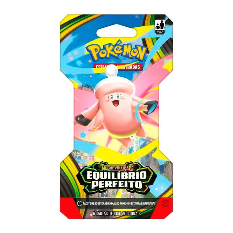 Pokémon TCG, Booster com Embalagem Especial de Megaevolução Equilíbrio Perfeito, 6 cartas, 10-10378-107