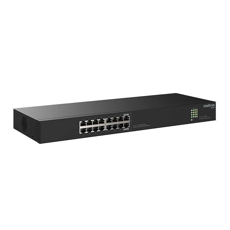 Switch Intelbras S1116G, 16 Portas, 10/100/1000, Preto, 4760114