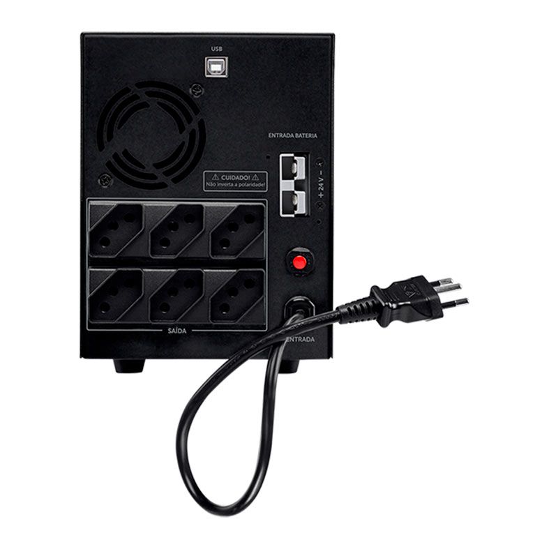 Nobreak Intelbras, 1500VA/1050W Senoidal, Bivolt, Preto, 4822014