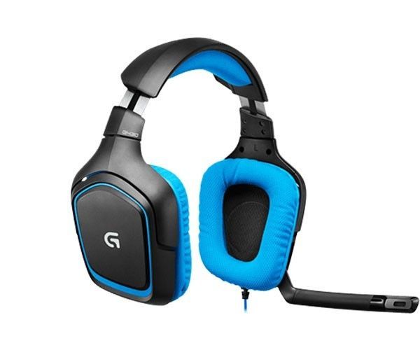 Headset Gamer Logitech G430 7.1 Surround USB Digital Preto/Azul, 981-000536