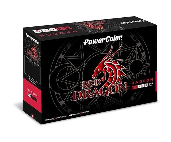 Placa de Video PowerColor Radeon RX 470 4GB GDDR5 Red Dragon 256-bit, AXRX 470 4GBD5-3DHD/OC