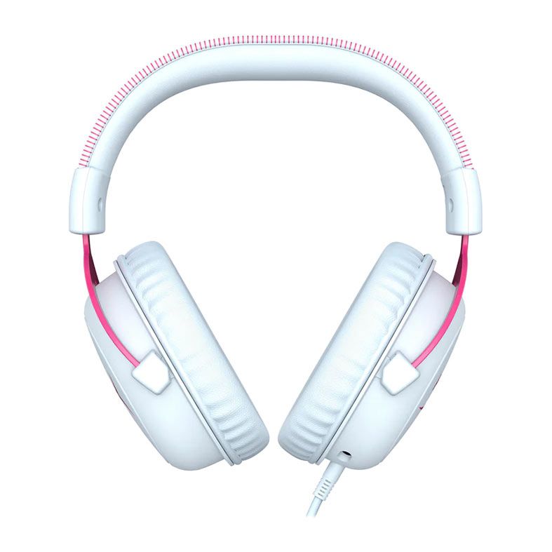 Headset Gamer HyperX Cloud II, Som Surround 7.1, Drivers 53mm, Branco e Rosa, 4P5E0AA