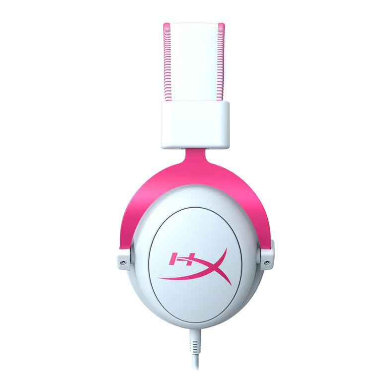 Headset Gamer HyperX Cloud II, Som Surround 7.1, Drivers 53mm, Branco e Rosa, 4P5E0AA