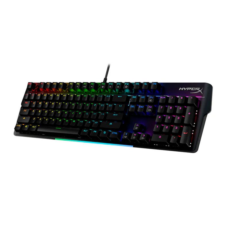 Teclado Mecanico Gamer HyperX Alloy MKW100, RGB, Switch Red, Preto, 4P5E1AA-ABA
