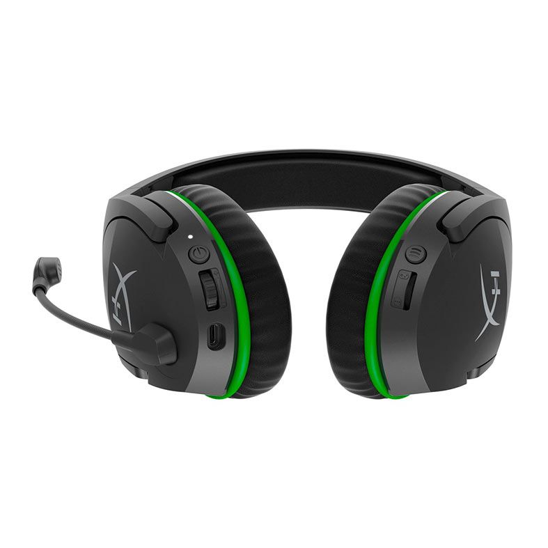 OPENBOX Headset Gamer HyperX CloudX Stinger Core, Drivers 40mm, Sem Fio, Preto e Verde, 4P5J0AA