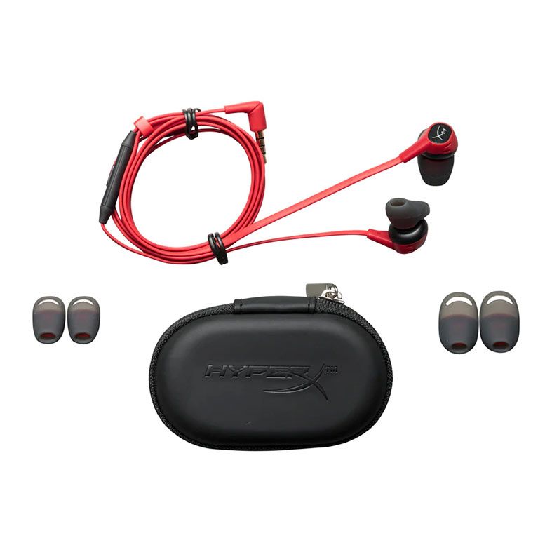Fone de Ouvido Gamer HyperX Cloud Earbuds Intra-Auricular, Vermelho, 4P5J5AA