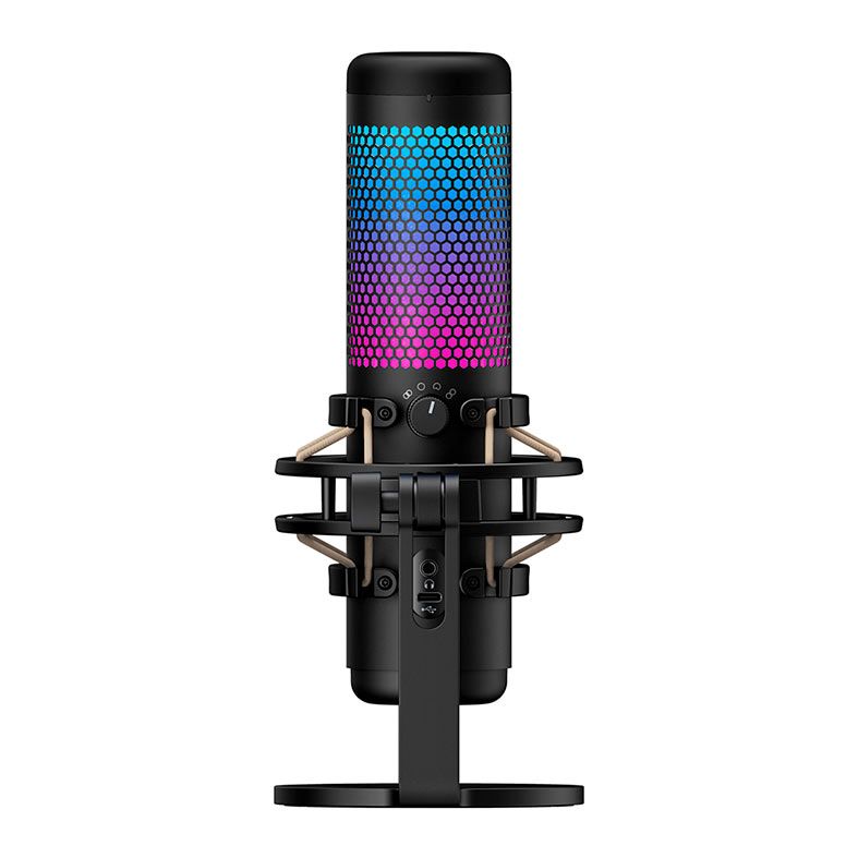 Microfone Gamer HyperX QuadCast S, RGB, USB, Preto, 4P5P7AA | Pichau