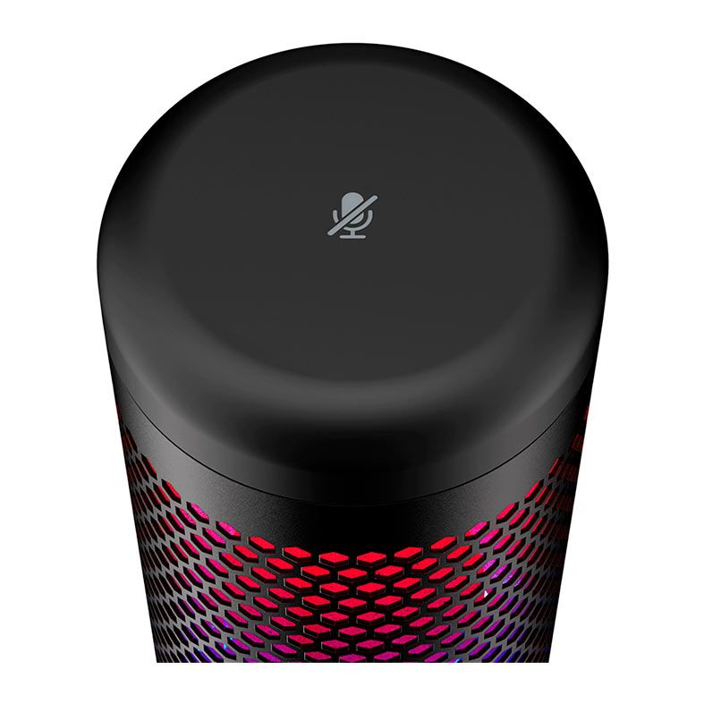 Microfone Gamer HyperX QuadCast S, RGB, USB, Preto, 4P5P7AA | Pichau